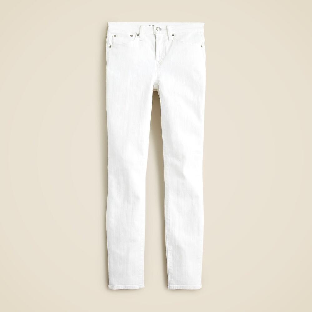 J.Crew 9" Toothpick Jean Bright White Wash Casual Everyday Denim 26 NWT